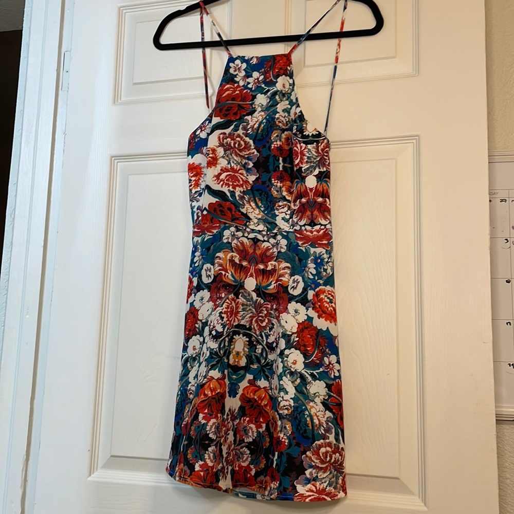 Open back floral dress